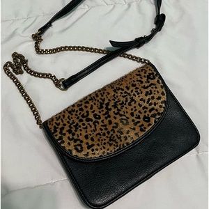 American Eagle Outfitters crossbody leopard bag